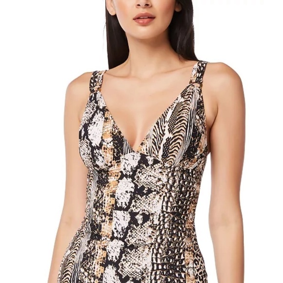 Bleu Rod Beattie Tankini Wild Animal Print Size 4 - Picture 1 of 14
